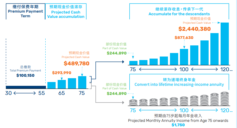 「万通多元终身年金」详解：12款年金权益选择，保证终身派发